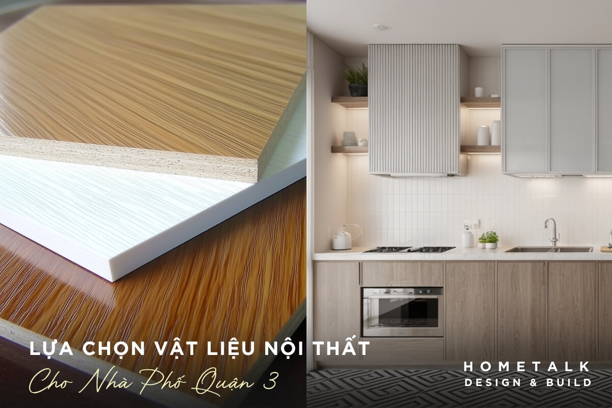 Lựa chọn vật liệu ảnh hưởng lớn đến chi phí thiết kế nội thất nhà phố quận 3 Lua chon vat lieu nhat la go cong nghiep hay go tu nhien anh huong lon den chi phi