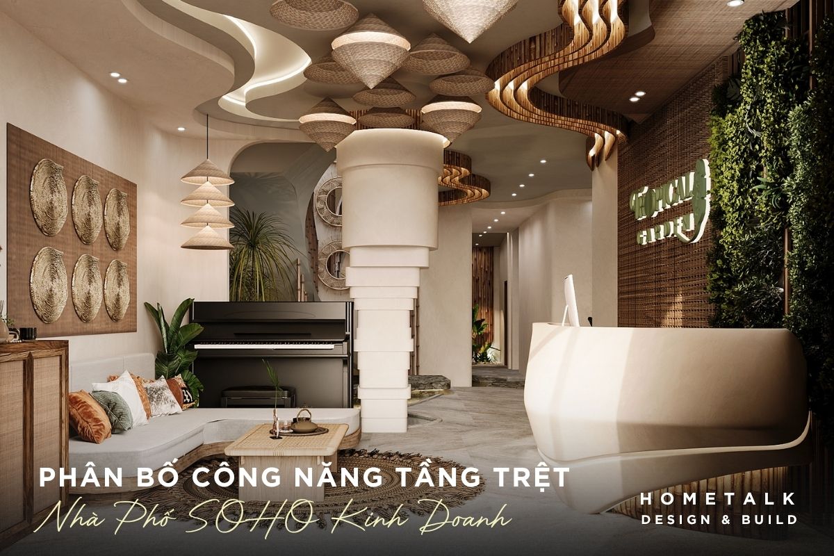 Lưu ý khi bố trí công năng tầng trệt cho nhà phố SOHO khi dùng để kinh doanh luu y khi bo tri cong nang tang tret cho nha pho soho khi dung de kinh doanh