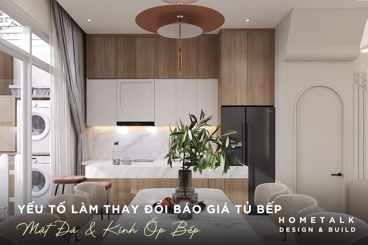 mat da kinh op tuong va thiet bi bep anh huong den gia tu bep tong the