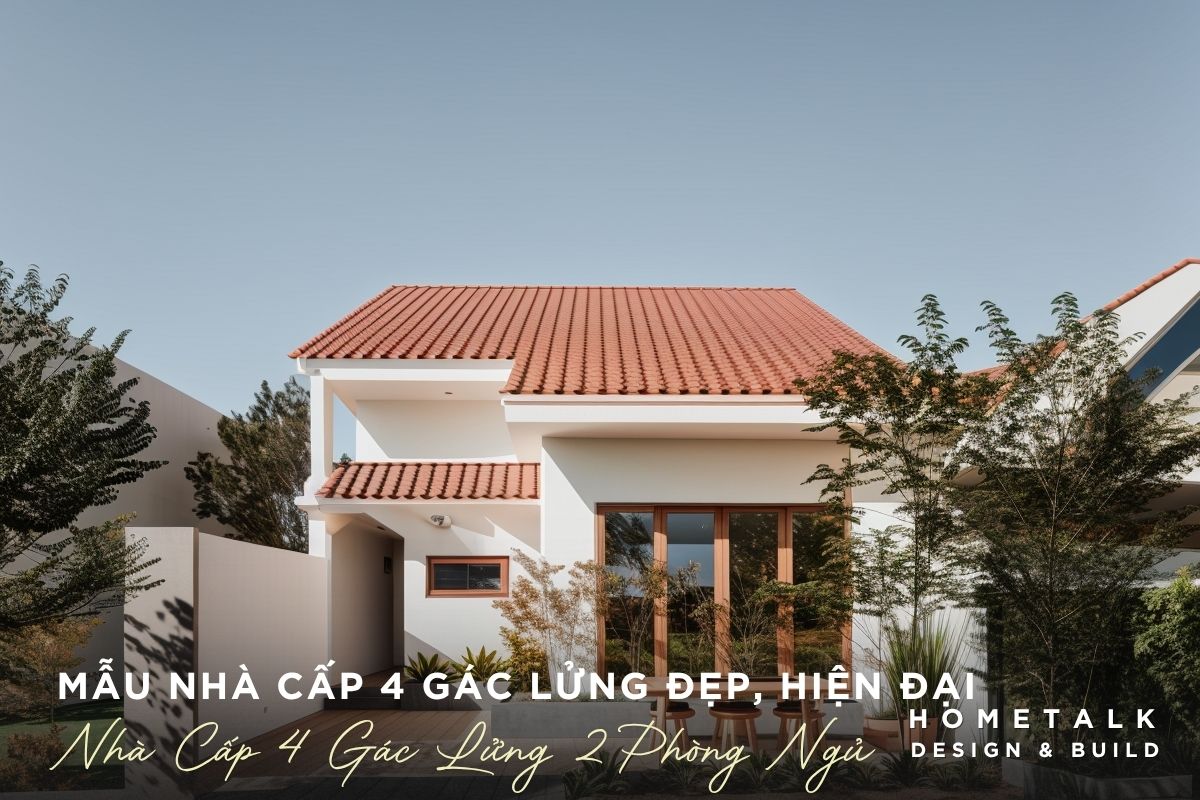 mau nha cap 4 2 phong ngu co gac lung hien dai tiet kiem chi phi