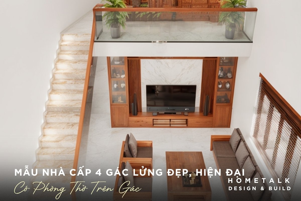 mau nha cap 4 gac lung co phong tho rat pho bien trong cac gia dinh a dong