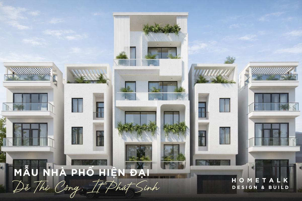 mau nha pho phong cach hien dai de thi cong it phat sinh chi phi