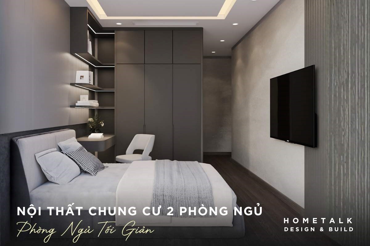 mau noi that can ho 2 phong ngu quan 5 phong cach toi gian tao khong gian nghi ngoi thoai mai de chiu