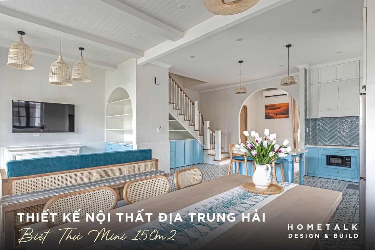 mau noi that phong bep biet thu mini 150m2 phong cach dia trung hai khong gian mo thoang dang va anh sang tu nhien