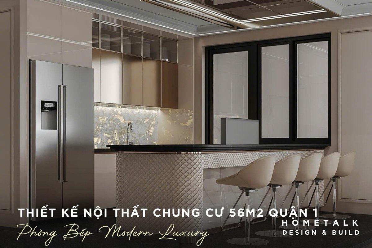 Mẫu nội thất phòng bếp Modern Luxury đẹp, độc đáo cho căn hộ chung cư Quận 1 mau noi that phong bep modern luxury dep doc dao cho can ho chung cu quan 1