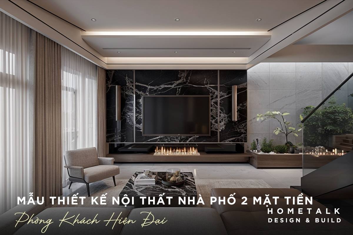 mau phong khach nha pho 2 mat tien quan 9 gay an tuong voi vach op da marble