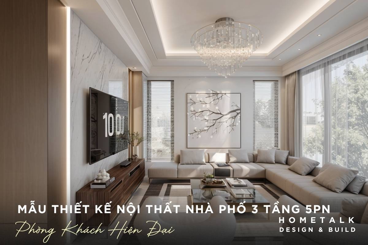 mau phong khach nha pho 3 tang quan 9 tong trung tinh hien dai co he cua kinh lon