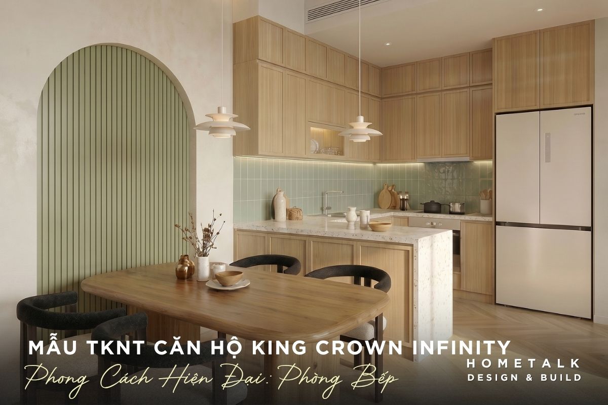 mau thiet ke can ho king crown infinity hien dai voi bep tien nghi gon gang va sach se