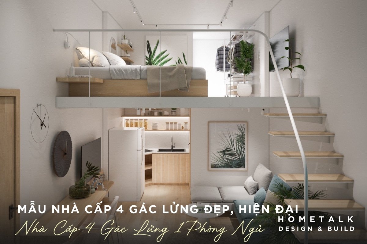 mau thiet ke nha cap 4 1 phong ngu co gac lung