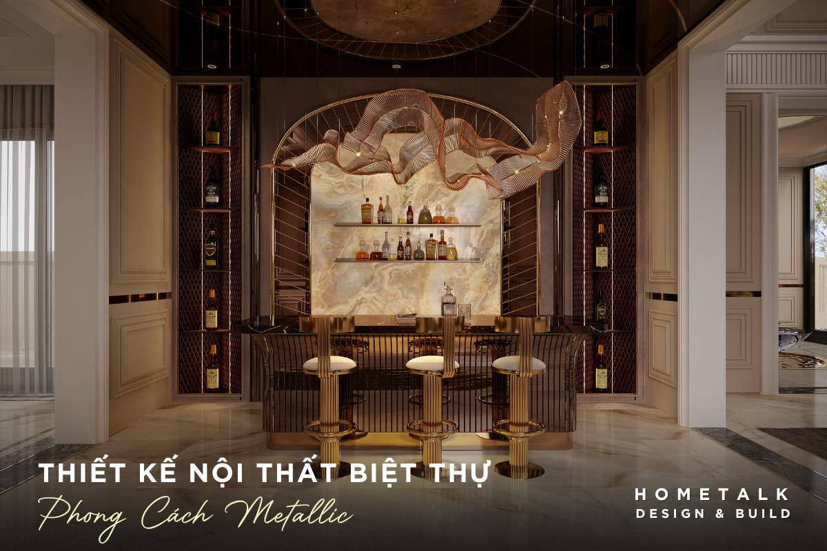 mau thiet ke noi that biet thu phong cach metallic toat len su sang trong nho hoa tiet anh kim