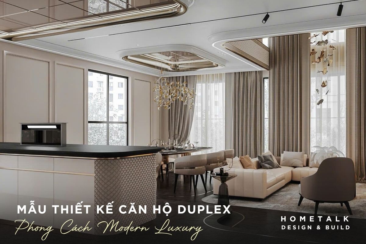 mau thiet ke noi that can ho duplex 3 phong ngu phong cach modern luxury
