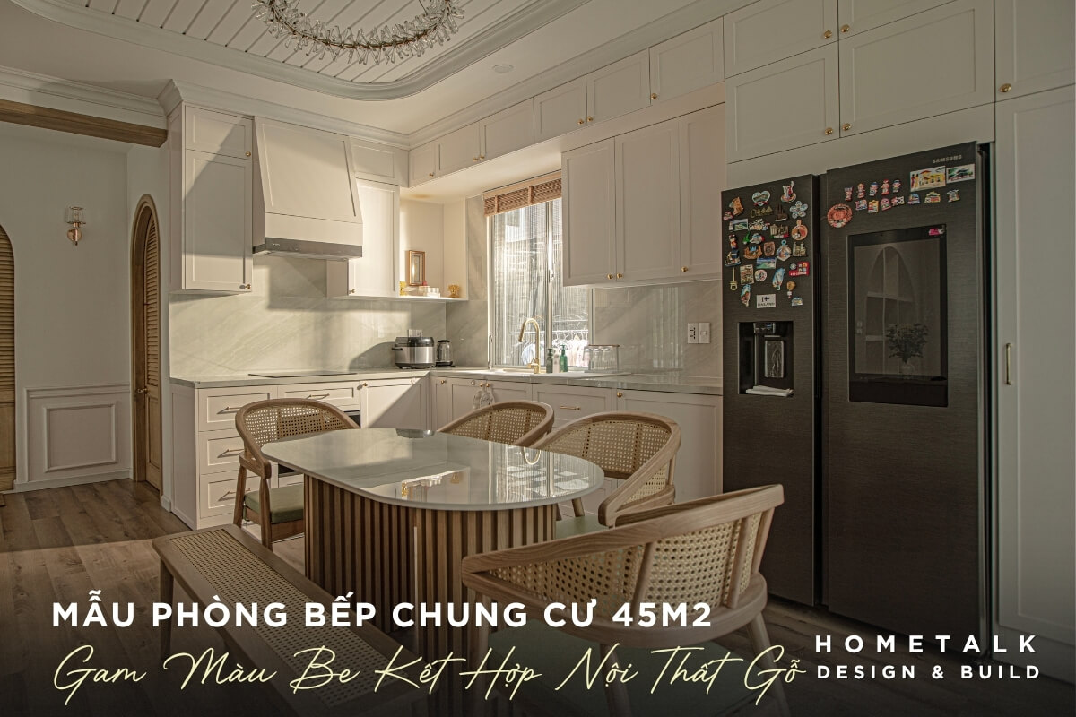 Mẫu thiết kế nội thất chung cư 45m2 giúp tiết kiệm diện tích được yêu thích nhất Mau thiet ke noi that chung cu 45m2 giup tiet kiem dien tich duoc yeu thich nhat