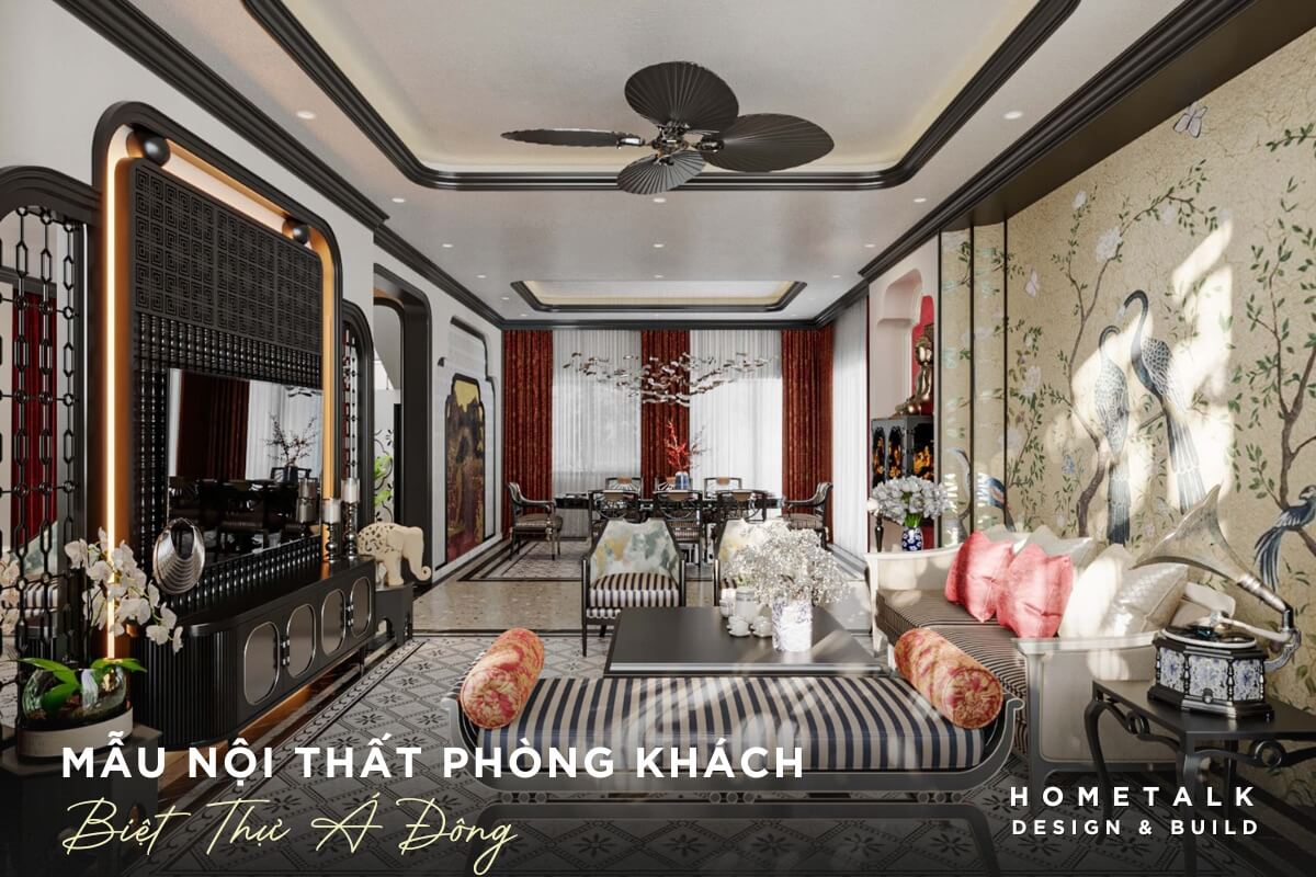 mau thiet ke noi that phong khach biet thu a dong noi bat voi su ket hop hai hoa giua chat lieu go tu nhien va gam mau tuoi sang