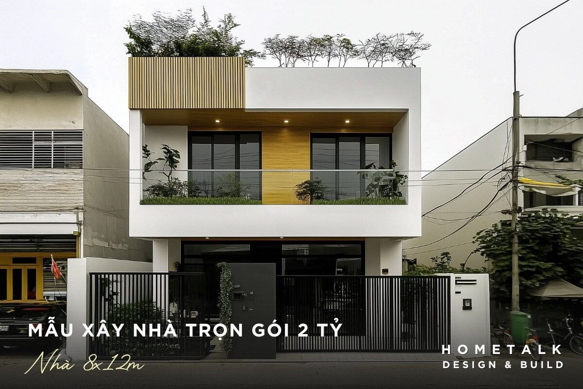 mau xay nha tron goi 2 ty dien tich 8x12m phong cach hien dai