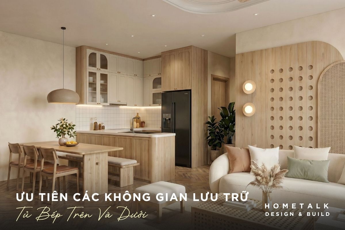 nen uu tien cac khong gian luu tru nhu tu bep tren kich tran va tu bep duoi cho can ho