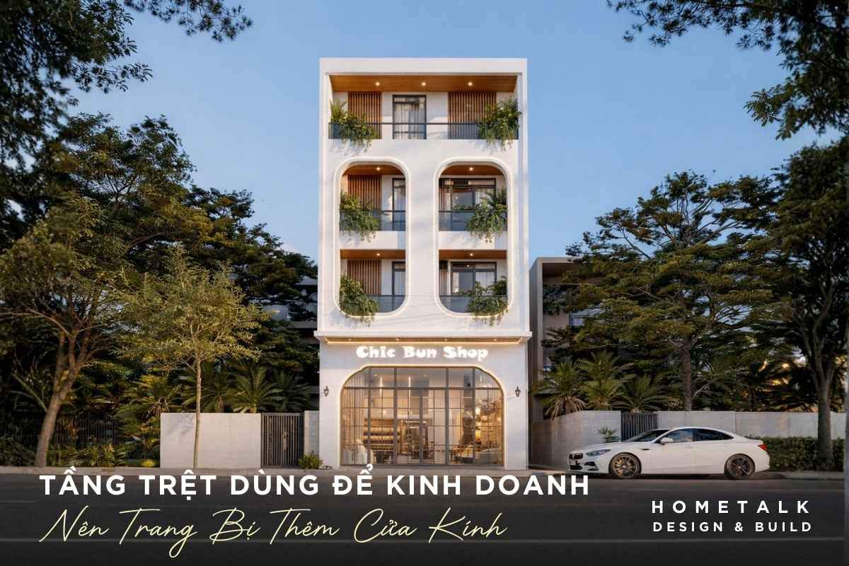 Mẫu nhà phố 4 tầng xu hướng hiện đại, không gian thoáng đãng và tiện nghi 24 neu tang tret nha 4 lau duoc su dung cho muc dich kinh doanh thi nen trang bi them cua kinh