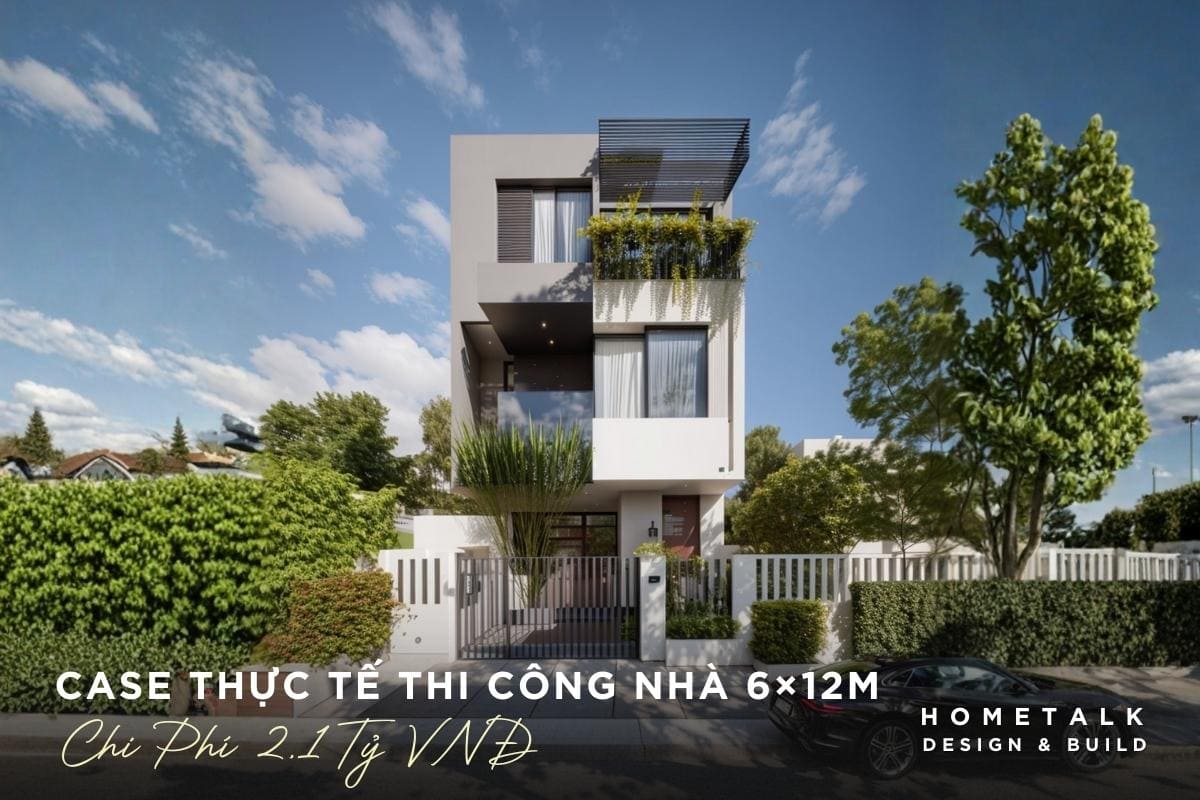 nha pho 3 tang quan 12 voi thiet ke hien dai ket hop nhieu cay xanh