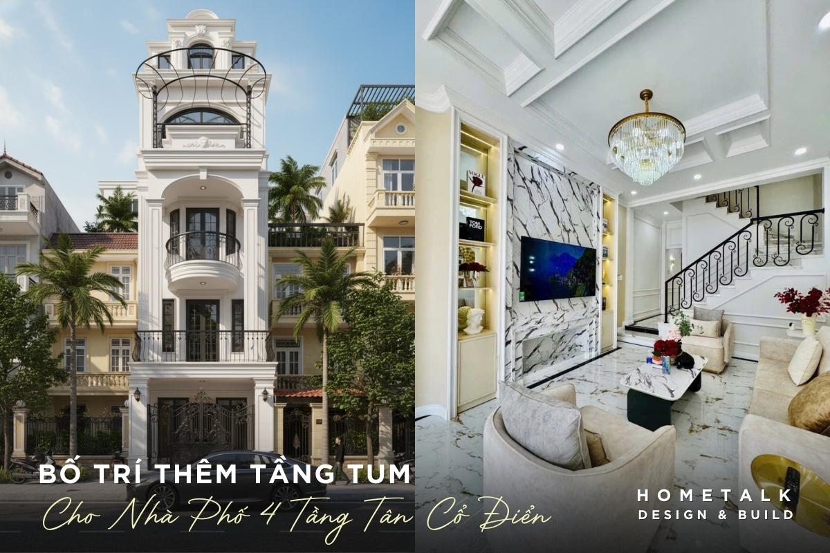 Mẫu nhà phố 4 tầng xu hướng hiện đại, không gian thoáng đãng và tiện nghi 28 nha pho 4 tang co tum san thuong tao khong gian lam khu vuon nho, giat phoi