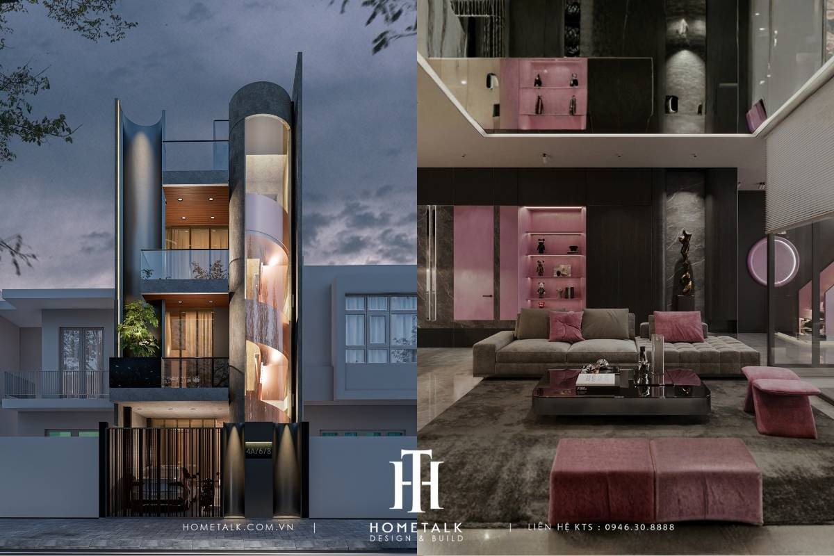 du an thiet ke kien truc va noi that nha pho phong cach hien dai ruby house tai binh thanh