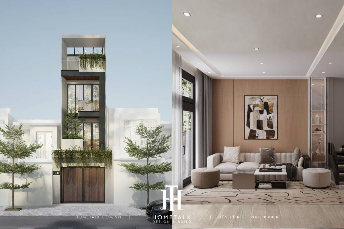 thiet ke noi that va kien truc nha pho hien dai the solstice chi phuong