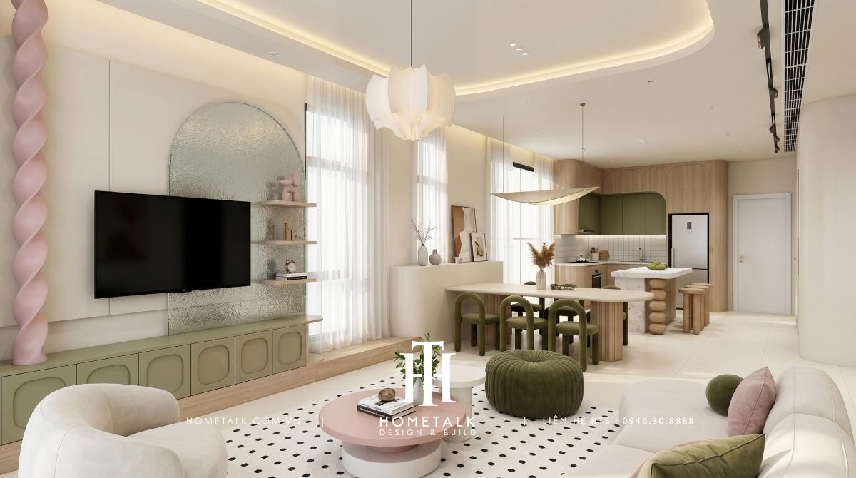 Nhà phố Trang Linh phong cách Eclectic 300m2 dự án Celesta Avenue 8 nha pho trang linh phong cach eclectic 300m2 du an celesta avenue