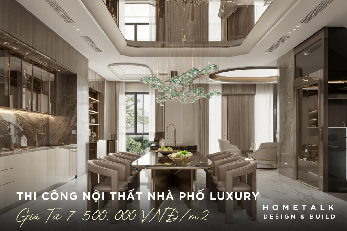 Noi that nha pho Binh Tan duoc thi cong phong cach Luxury sang trong khang dinh vi the