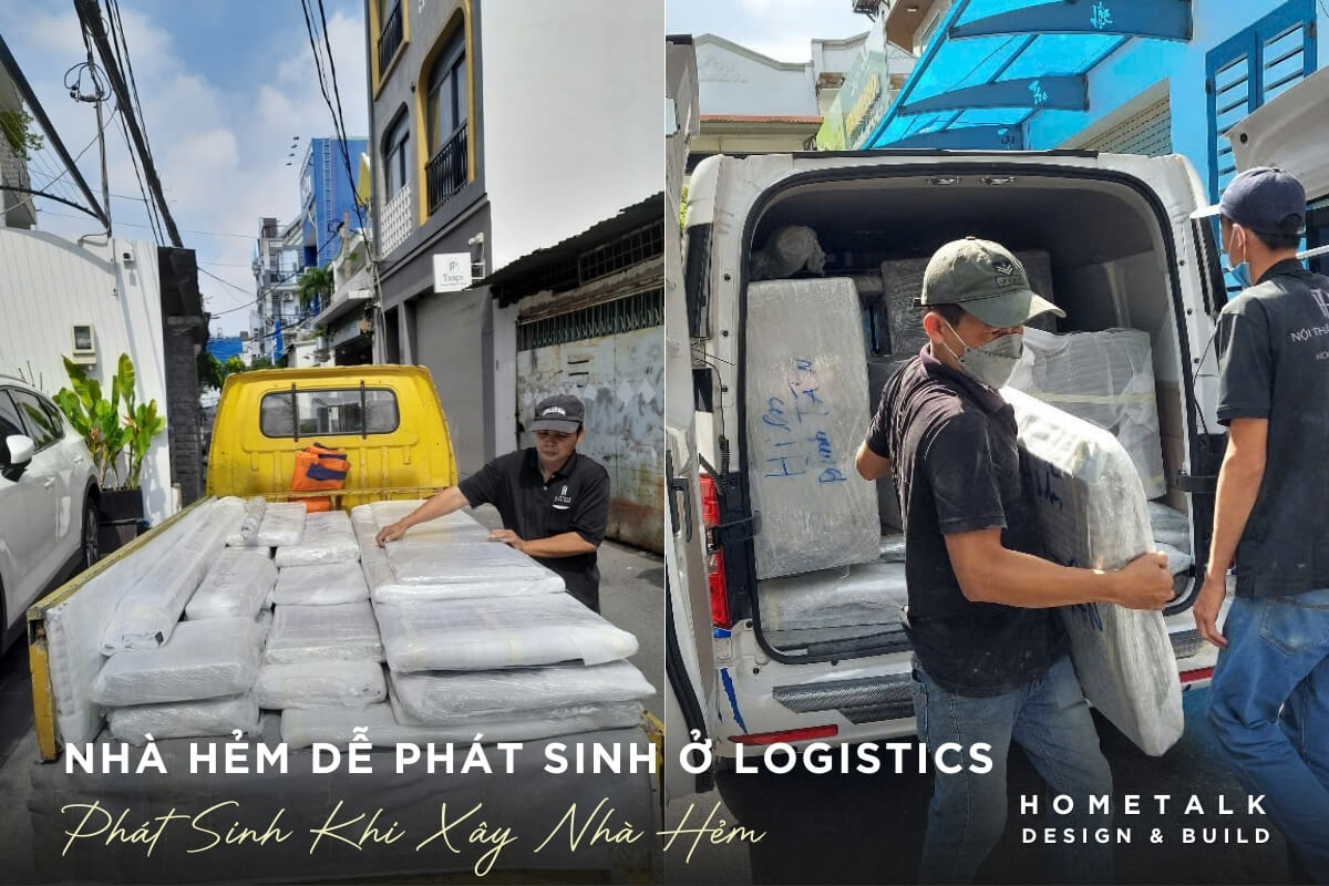 Phát sinh chi phí khi xây nhà hẻm chủ yếu đến từ vận chuyển và che chắn phat sinh chi phi khi xay nha hem chu yeu den tu van chuyen va che chan