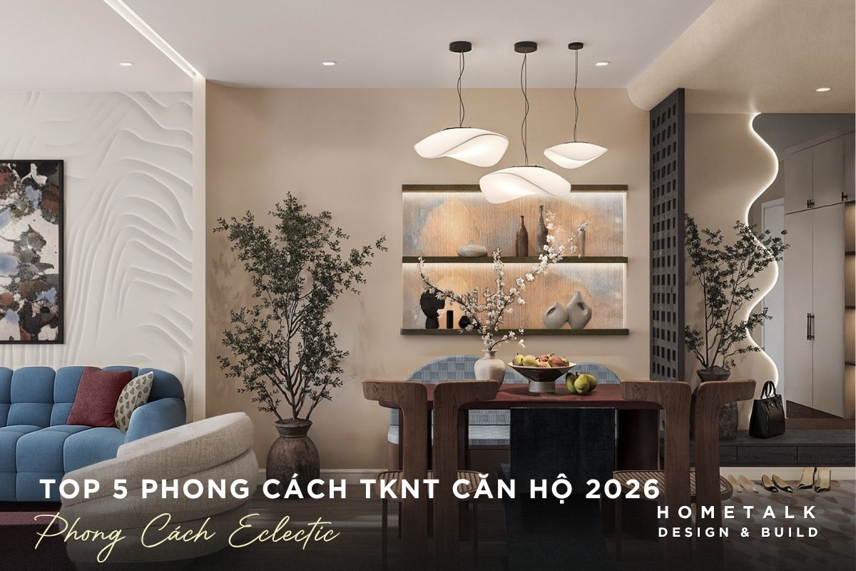 phong cach eclectic trong xu huong thiet ke noi that can ho