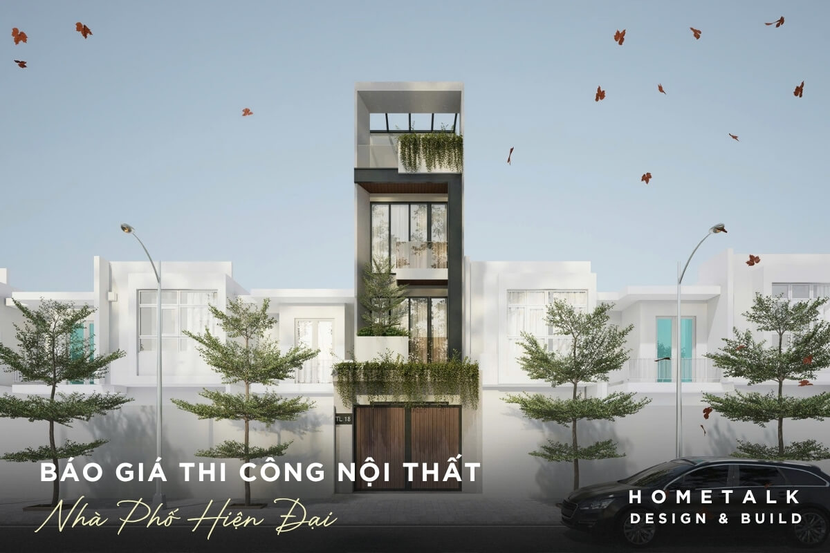 Phong cach hien dai can bang chi phi thi cong noi that voi vat lieu bang MDF loi xanh, kinh cong nghiep