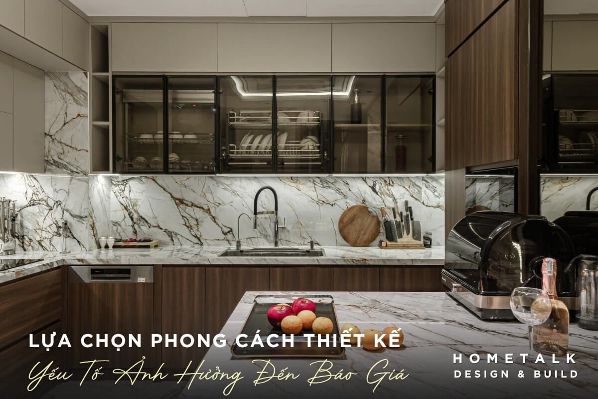 Phong cach thiet ke noi that nha pho la cac yeu to tac dong den bao gia thiet ke va thi cong