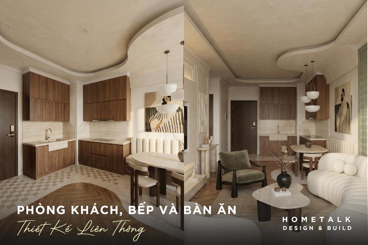 phong khach, bep va ban an lien thong tao nen noi sinh hoat chung thuan tien cho ca gia dinh