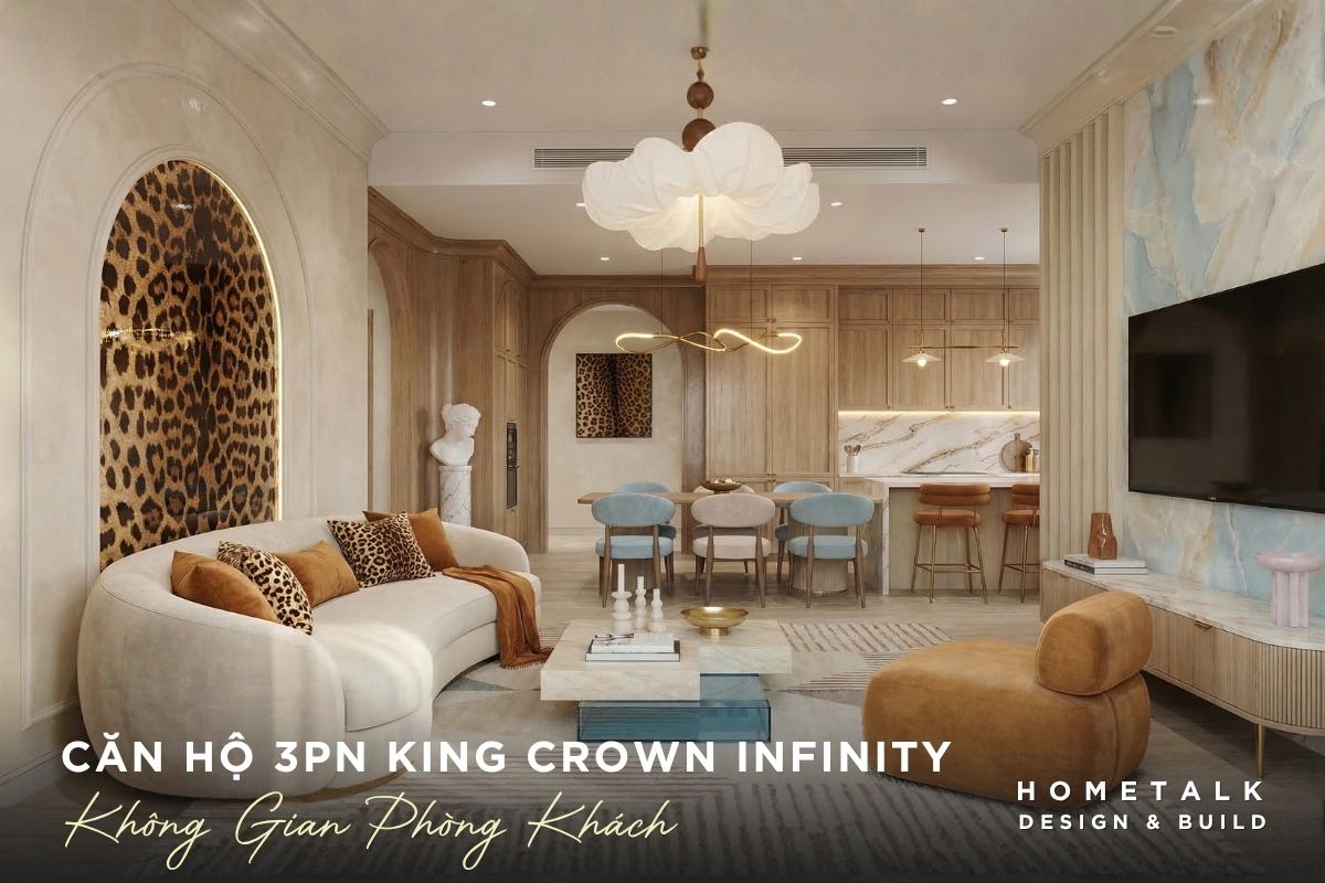 phong khach can ho king crown infinity so huu bo sofa dang cong voi diem nhan hoa tiet da beo