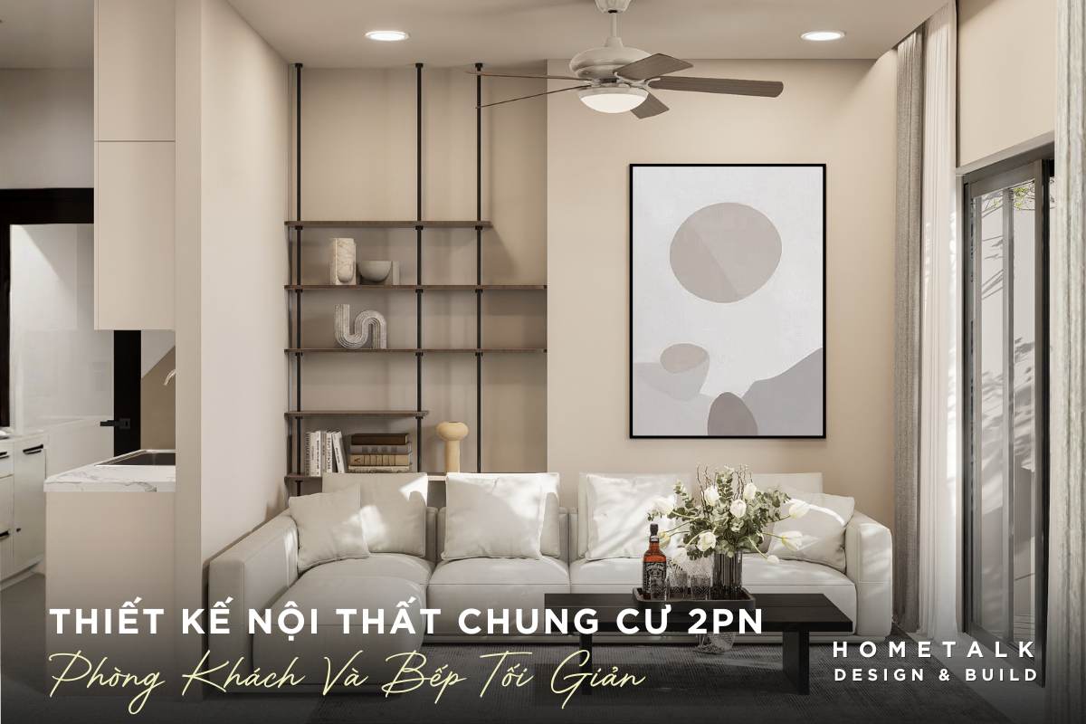 phong khach cua chung cu 2 phong ngu quan 4 noi bat voi gam mau trang be cung bo sofa nho gon va ban tra toi gian