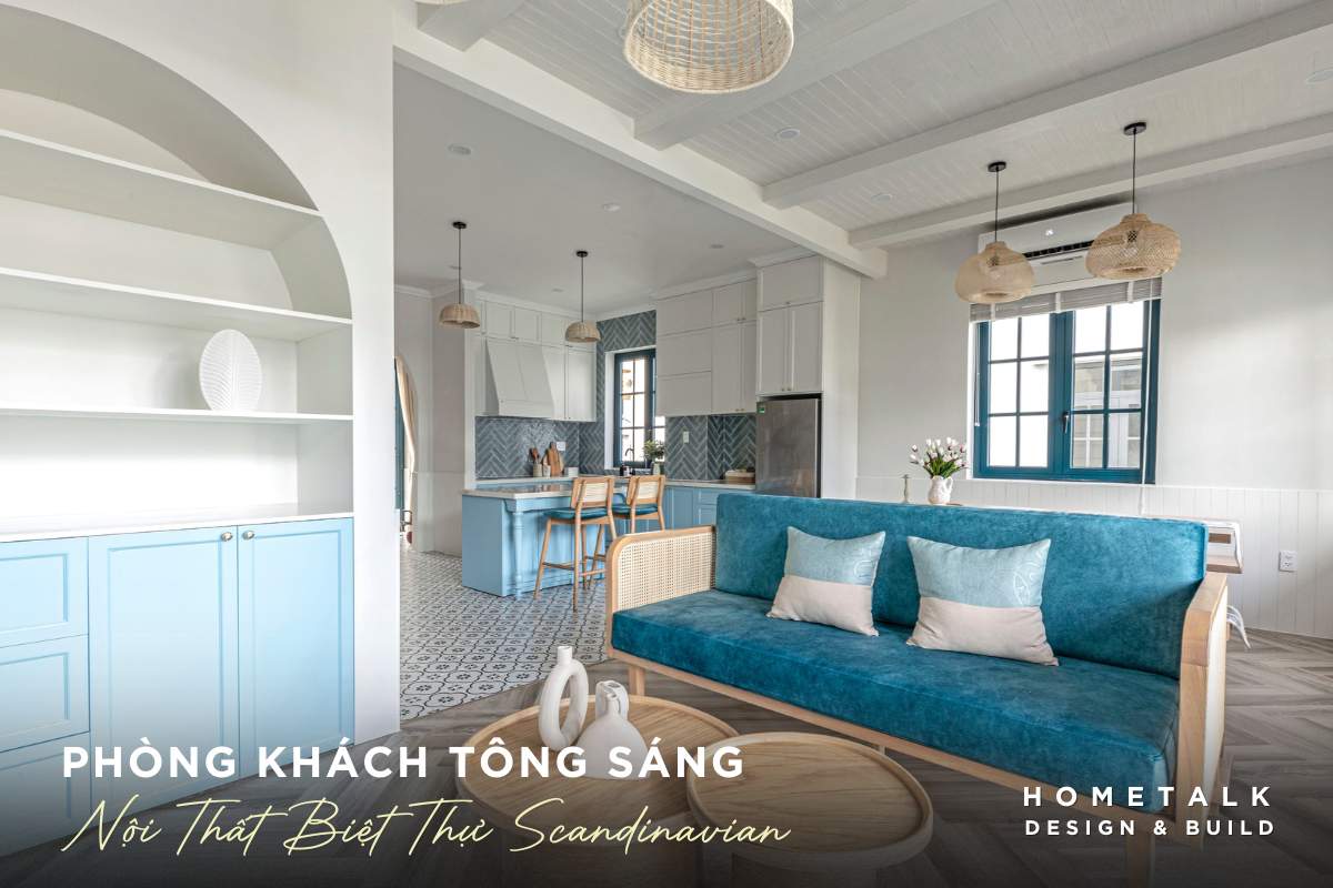 phong khach sang sua voi noi that go sang mau la mau thiet ke noi that biet thu bac au scandinavian