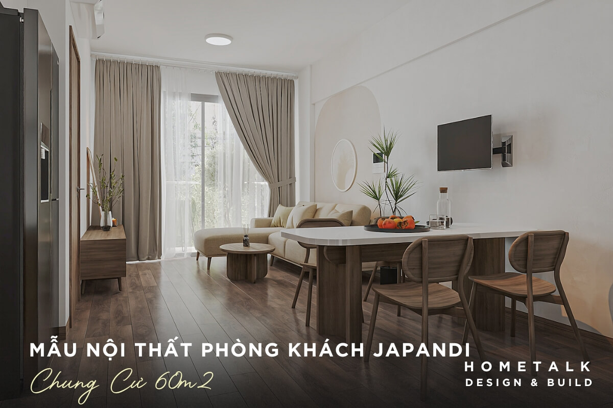 Phòng khách thiết kế mở với bàn ăn mang lại cảm giác bình yên cho chung cư 60m2 phong khach thiet ke mo voi ban an mang lai cam giac binh yen hien dai va toi uu cho chung cu 60m2