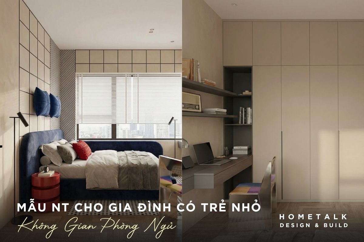 Mẫu thiết kế nội thất căn hộ Celesta Rise đẹp, gọn gàng và dễ ứng dụng 65 phong ngu celesta rise duoc bo tri lien mach giua giuong, ban hoc va tu ao lon