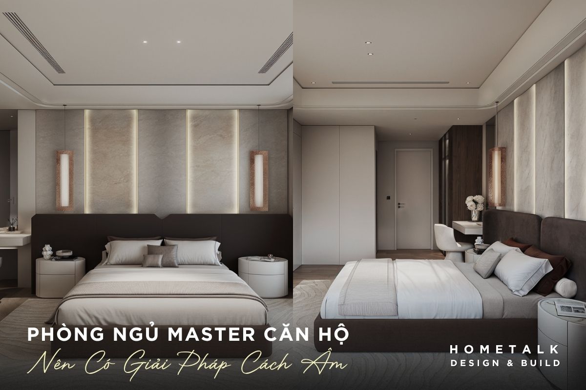Thiết kế nội thất căn hộ 3 phòng ngủ Celesta Rise cho gia đình đông người 22 phong ngu master nen tach biet voi khu sinh hoat chung de tao khong gian rieng yen tinh