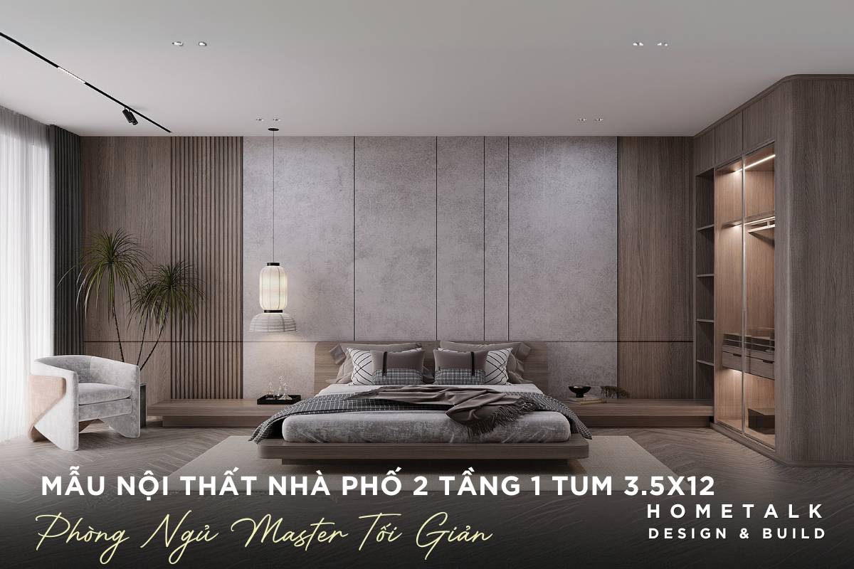Công ty thiết kế thi công nội thất nhà phố Quận 4 TPHCM uy tín, chất lượng vượt trội 42 phong ngu master toi gian voi tong xam sang trong va am cung