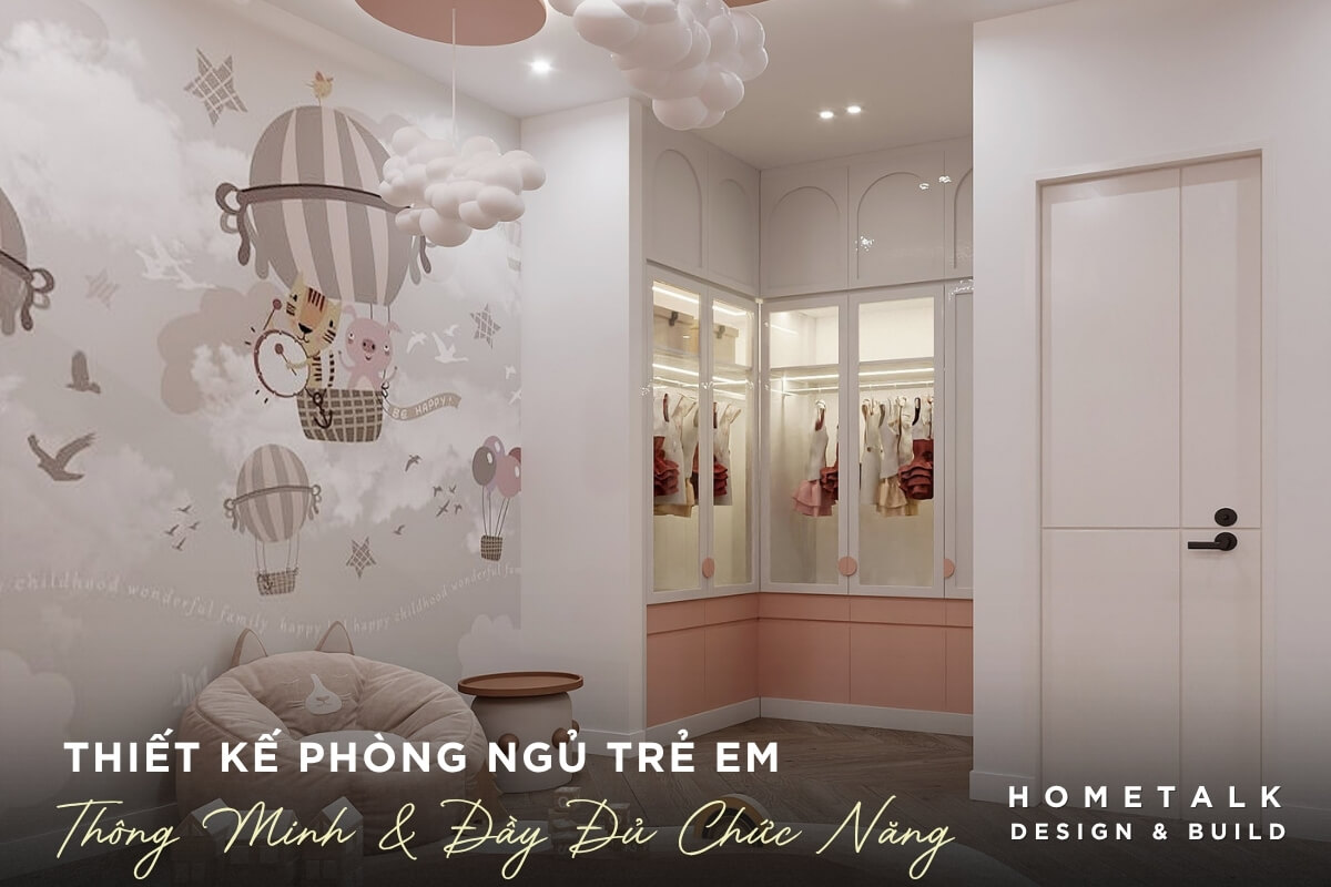 Phòng ngủ trẻ em được thiết kế thông minh đầy đủ chức năng cho không gian nhỏ Phong ngu tre em duoc thiet ke thong minh day du chuc nang cho khong gian nho