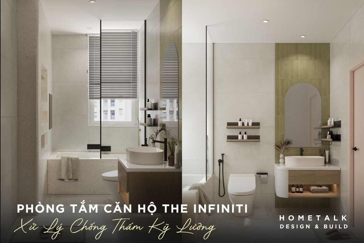 Thi công phòng tắm, toilet căn hộ The Infiniti kỹ lưỡng, tránh ẩm mốc phong tam neu xu ly khong ky ngay tu dau se de bi am va kho giu sach khi su dung lau dai