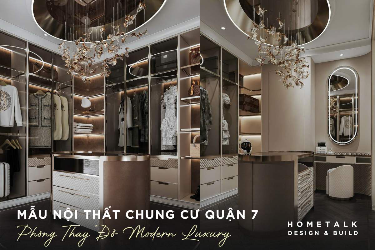 phong thay do modern luxury voi gam mau trung tinh trong thiet ke noi that chung cu quan 7