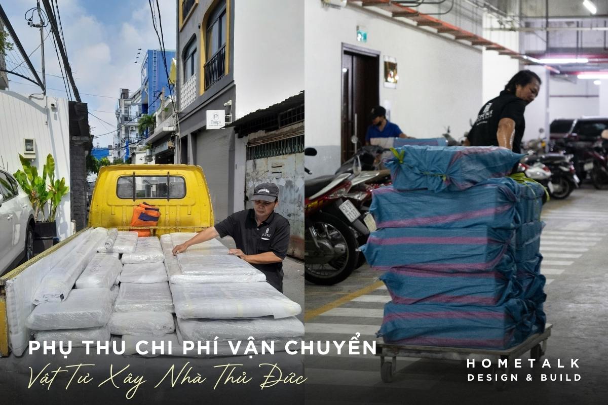 phu thu chi phi van chuyen tap ket vat tu rat thuong gap khi xay nha thu duc