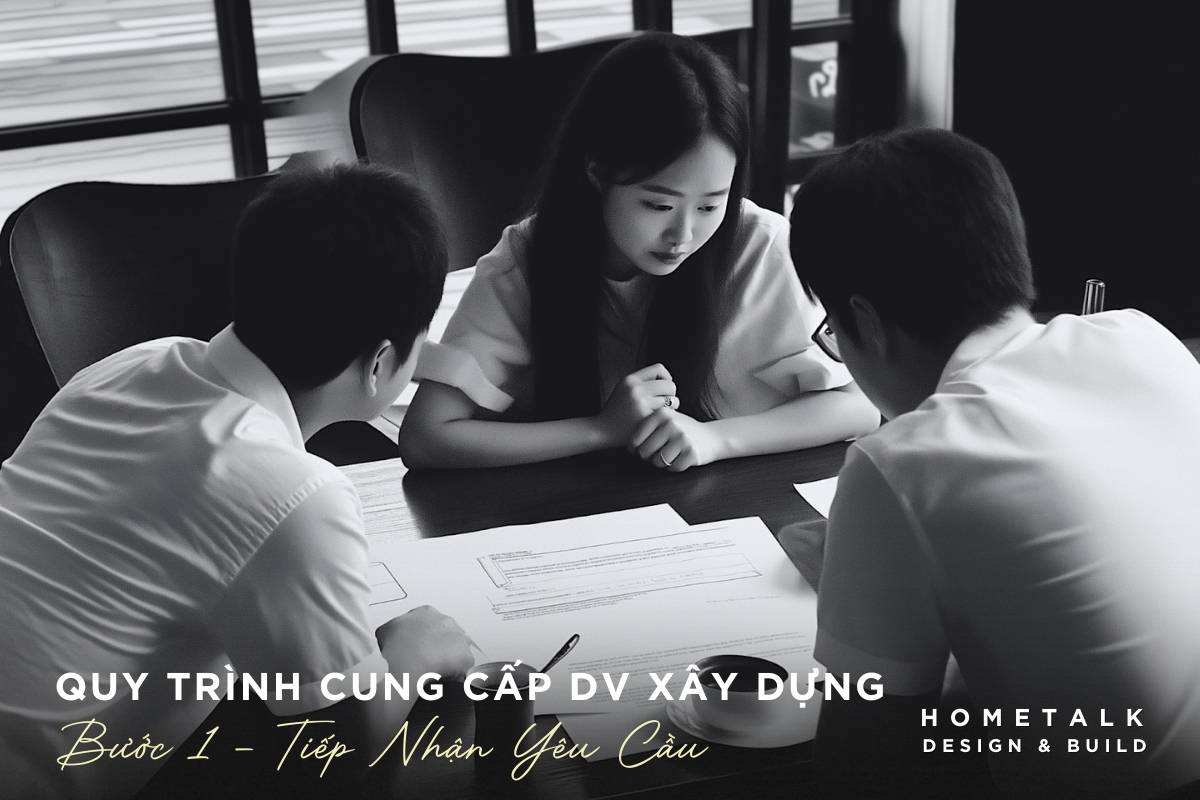 qua trinh tiep nhan yeu cau va tu van ban dau cua cong ty xay dung hometalk