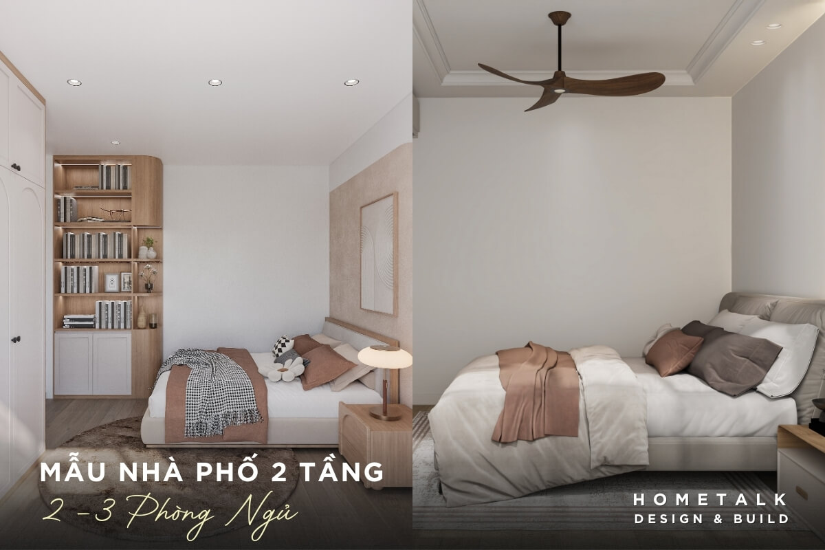 Mẫu nhà phố 2 tầng 4 so phong ngu trong nha pho 2 tang nen duoc tinh cho nhu cau su dung 5–10 nam