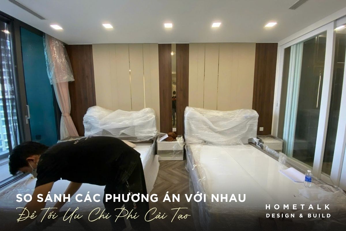Cải tạo phòng ngủ TP.HCM: Sửa thế nào, chi phí bao nhiêu? 20 so sanh chi phi giu, sua hoac thay moi noi that de lua chon phuong an tiet kiem