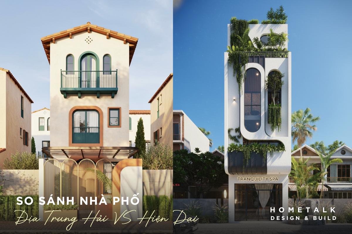 so sanh nha pho dia trung hai va nha pho hien dai