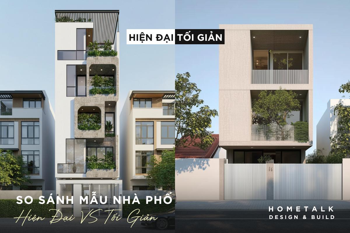 so sanh su khac biet giua nha pho hien dai va nha pho toi gian