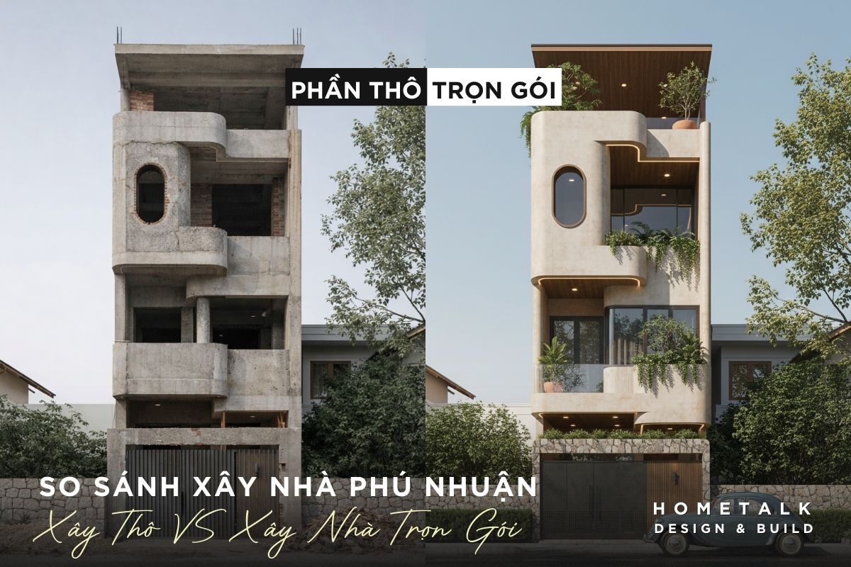 so sanh truc tiep giua xay nha tron goi va xay nha phan tho phu nhuan