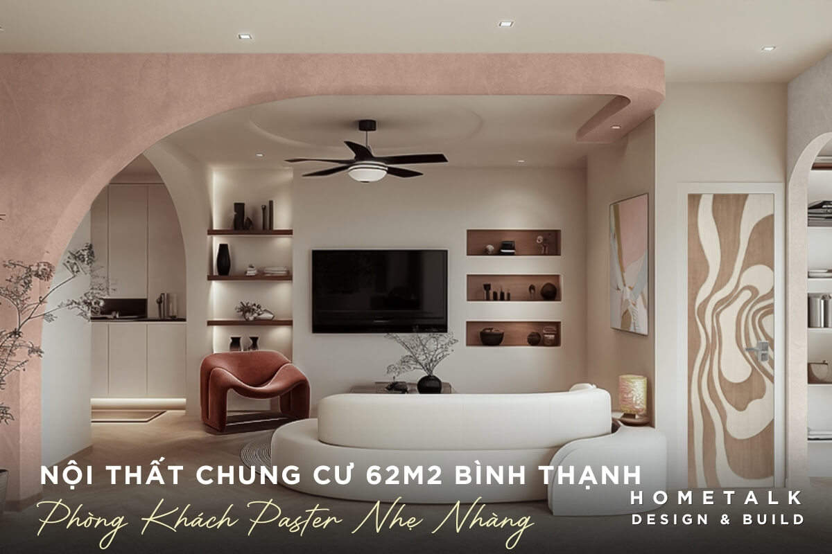 Sofa màu pastel kết hợp bàn trà và thảm trải sàn nhẹ nhàng, tạo nên không gian tiếp khách ngọt ngào cho căn hộ 62m2 tại Bình Thạnh sofa mau pastel ket hop ban tra va tham trai san nhe nhang tao nen khong gian tiep khach ngot ngao cho can ho 62m2 tai binh thanh