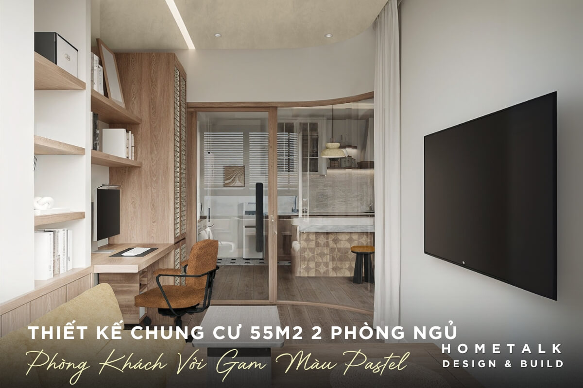 Sofa nhỏ với gam màu pastel, kết hợp bàn trà vuông và thảm sáng màu giúp thiết kế phòng khách chung cư 55m2 2 phòng ngủ rộng hơn sofa nho voi gam mau pastel ket hop ban tra vuong va tham sang mau giup thiet ke phong khach chung cu 55m2 2 phong ngu rong hon